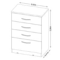 Cômoda Astral 4 Gavetas Branco - 2