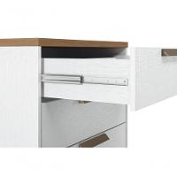 Gaveteiro 4 Gavetas Virginia Branco Jatobá - 3