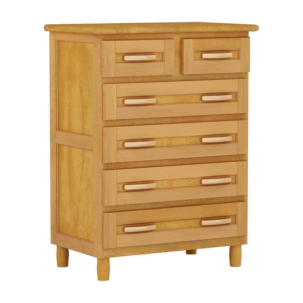 Cômoda Mel 6 Gavetas Madeira Maciça Pinus Cavazotto - 2