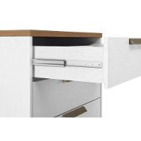 Cômoda Casal New Conect c/ 4 Gavetas GrafitteJatoba - Santos Andirá - 3