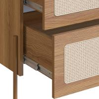 Comoda E 02 Mesas De Cabeceira Palhinha Hanover Artesano - 6