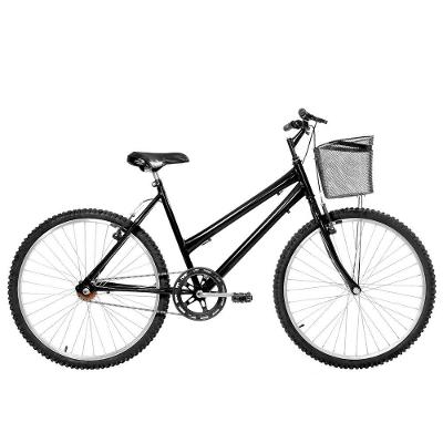 Bicicleta Feminina Aro 26 Mtb Alumínio  Cor Preta