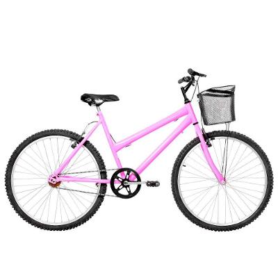 Bicicleta Feminina Aro 26 Mtb Alumínio  Cor Rosa