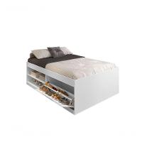 Cama Box Sapateira Vanessa Casal 1,38 Branco Framar Móveis - 3