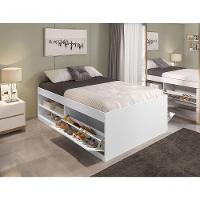 Cama Box Sapateira Vanessa Casal 1,38 Branco Framar Móveis - 4