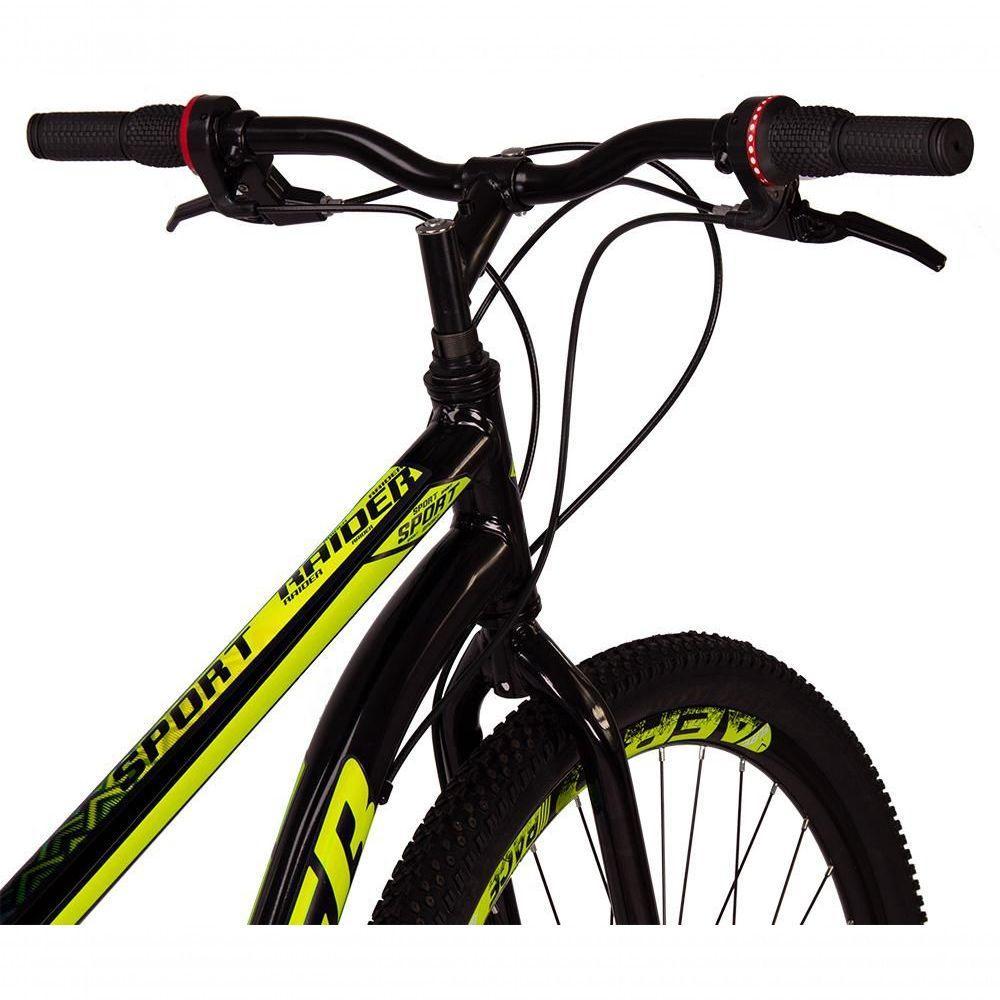 Bicicleta 29 Raider Sport Aço 21 Marchas Freio A Disco Preto+amarelo - 2