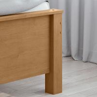 Cama De Solteiro Madeira Em Mdp E Mdf Amêndoa Athenas Lopas - 5