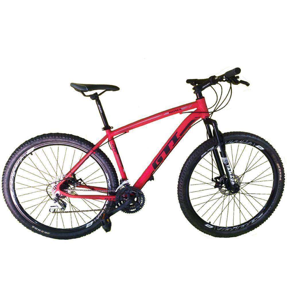 Bicicleta Aro 29 Gti Roma 21v Freio a Disco Vermelho Tam. 17 - 1