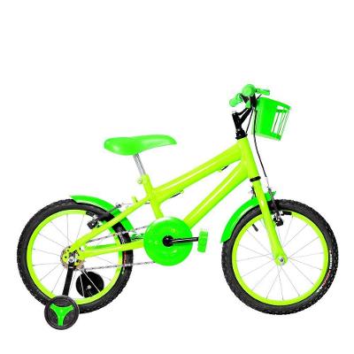 Bicicleta Infantil Aro 16 Alumínio Colorido Verde Claro