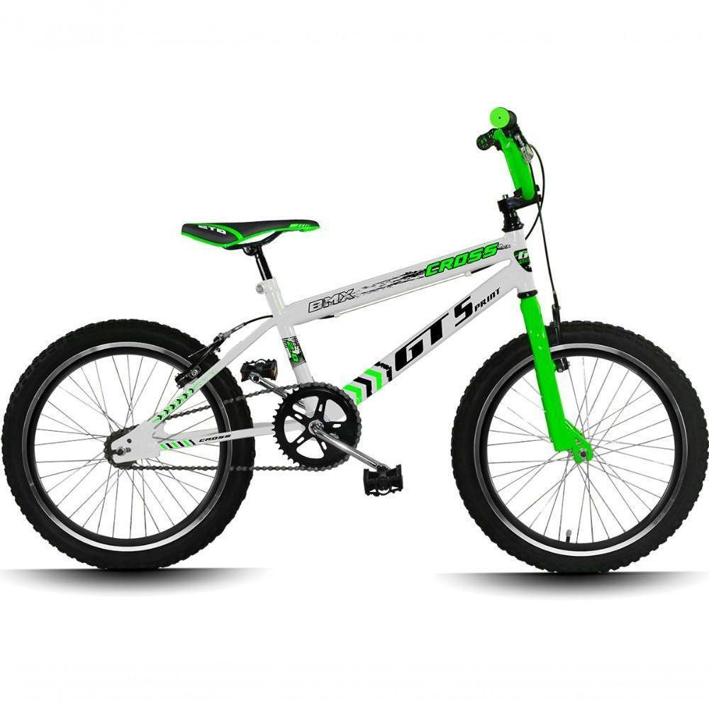 Bicicleta Aro 20 Gt Sprint Cross Infantil Freio V-brake Aro Aero Branco+verde - 3