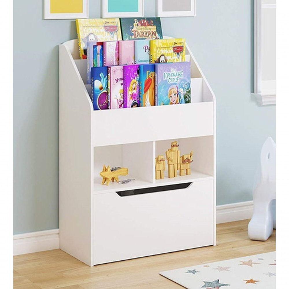 Organizador De Livros Com Baú Kiara 100% Mdf Infantil - 1