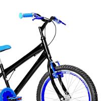 Bicicleta Infantil Aro 20 Aero + Kit Premium Preta E Azul - 5