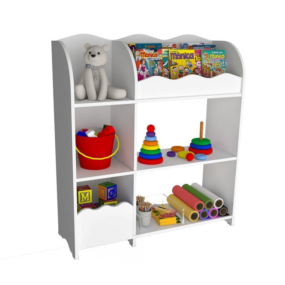 Organizador Brinquedos E Livros Infantil Alejandro 100% Mdf - 1