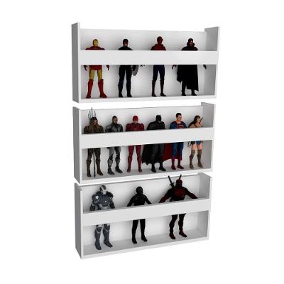 3 Nichos Organizadores De Bonecos 100% Mdf