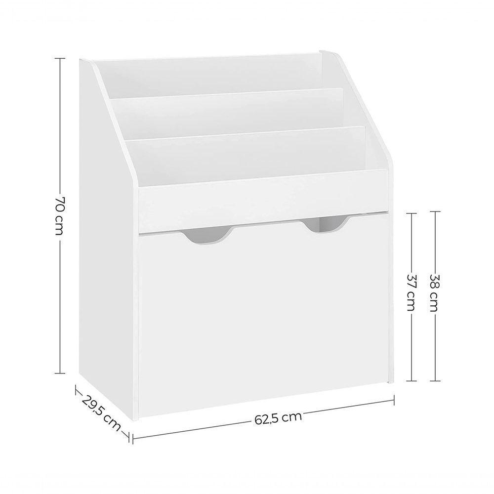 Organizador De Livros Com Baú Infantil Piper 100% Mdf - 2