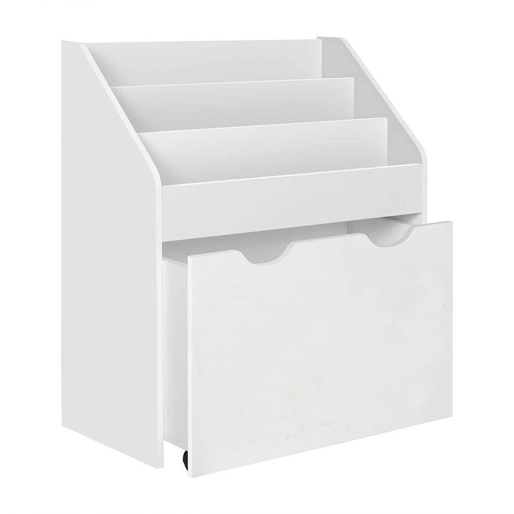 Organizador De Livros Com Baú Infantil Piper 100% Mdf - 3