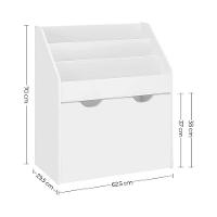 Organizador De Livros Com Baú Infantil Piper 100% Mdf - 2