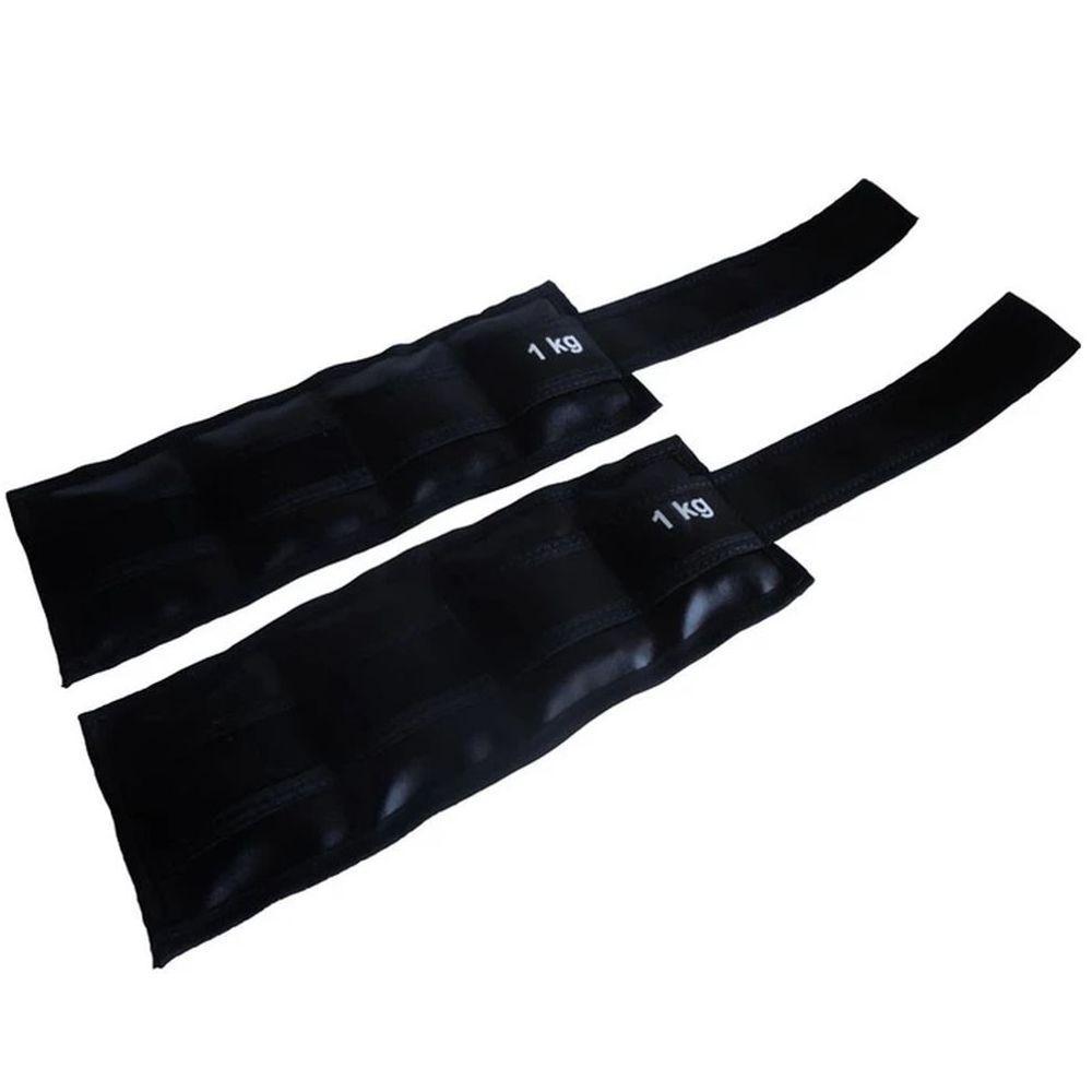 Par de Caneleiras Tornozeleira Academia Ginástica 1,0kg - 1