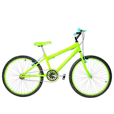 Bicicleta Masculina Aro 24 Alumínio Colorido Cor Verde Claro