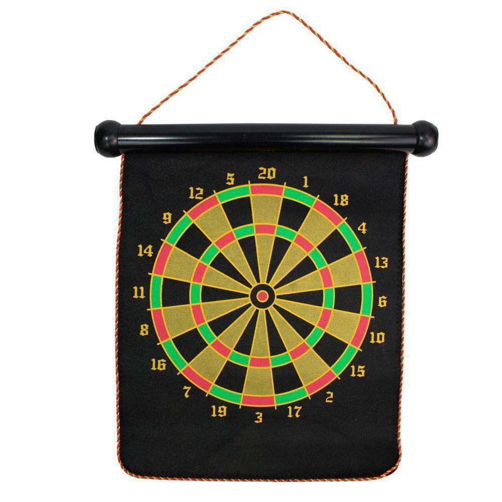Jogo De Dardos Magnético Grande Dupla Face Tiro Ao Alvo 4 Dardos - 7