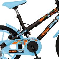 Bicicleta Infantil Aurora Dinos Colli Aro-16C/ Preto/Azul - 3