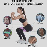 Kit 3 Elástico Faixas Elásticas Hip Band Leve Média E Forte Linha Fit Kit 3 Elasticos Largos - 5