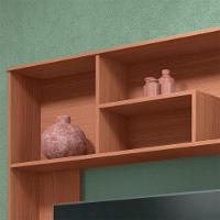 Estante Hb Com Aplique Em Mdf E Mdp De 15 Mm E 25 Mm Milla Nature/off White