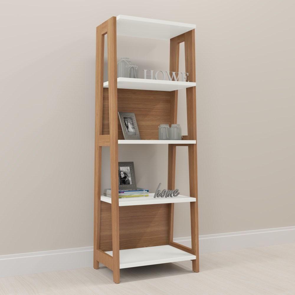 Estante Escada Com Prateleiras Trend Hanover/Off White - Artesano - 3