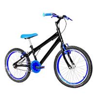 Bicicleta Infantil Masculina Aro 20 Aero Cor Preta E Azul - 8