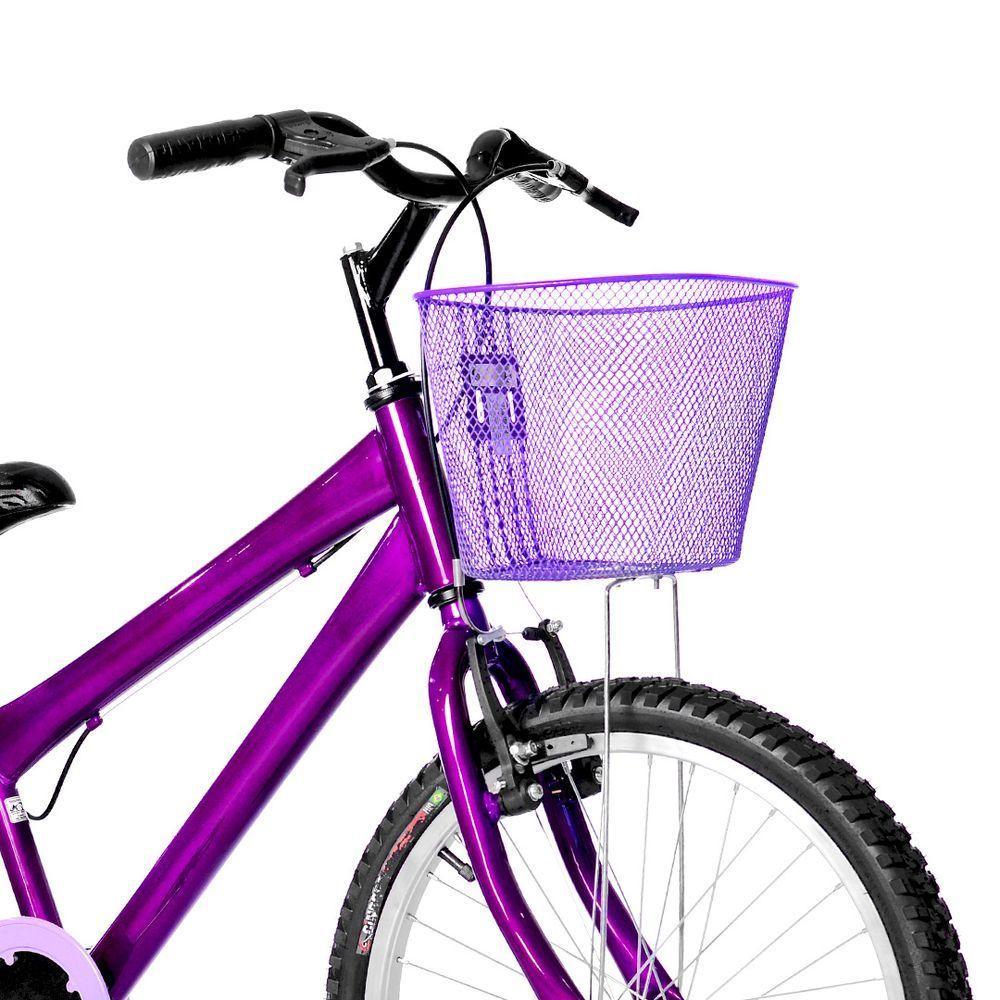 Bicicleta Infantil Feminina Aro 20 Natural Violeta - 3