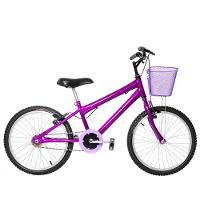 Bicicleta Infantil Feminina Aro 20 Natural Violeta - 1