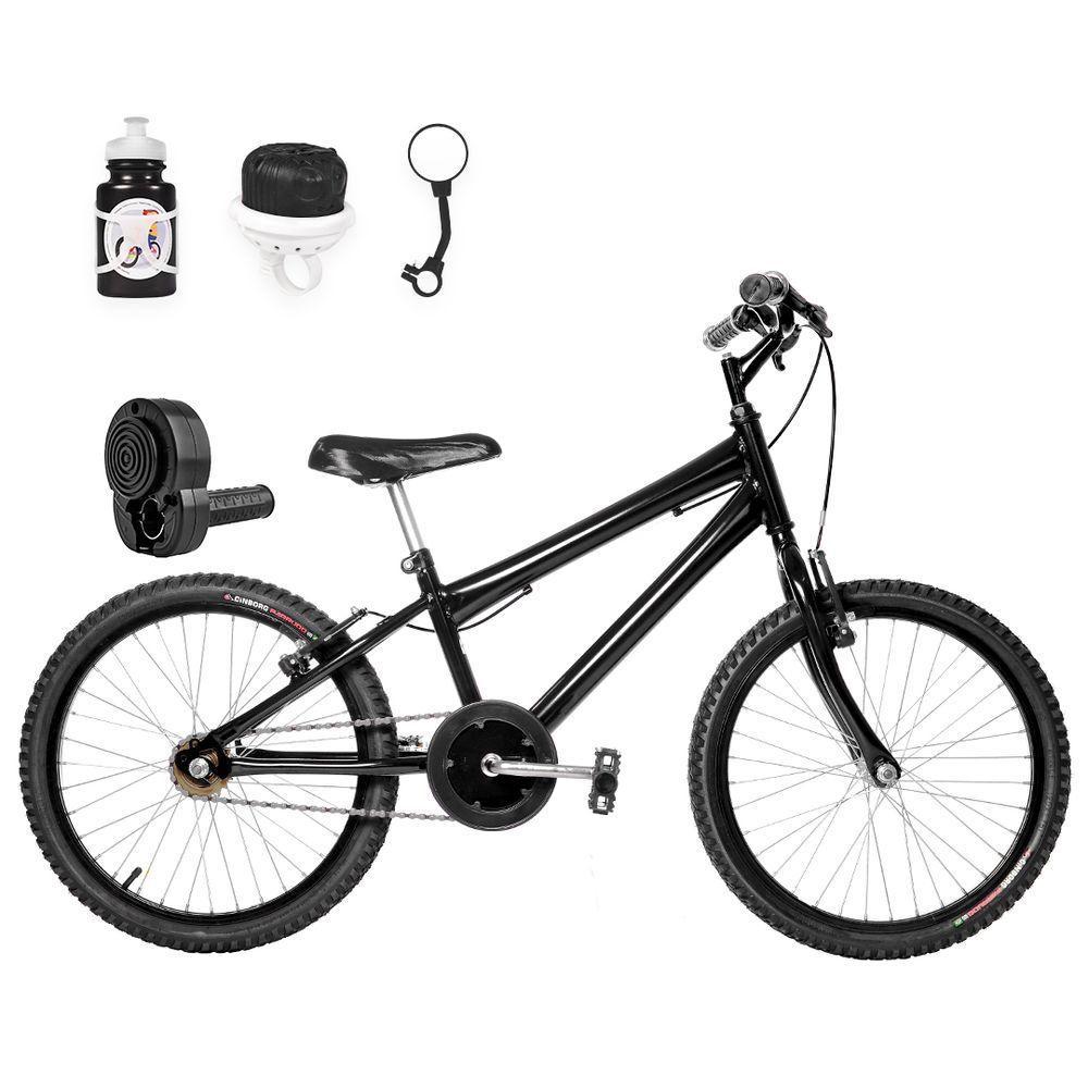 Bicicleta Infantil Masculina Aro 20+Kit Passeio e Acelerador - 1