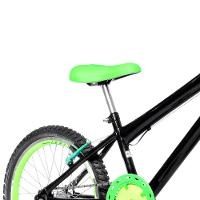 Bicicleta Infantil Aro 20 Aero + Kit Premium Preta E Verde - 8