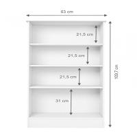 Sapateira Com 2 Portas Branco Brilho Alaska Branco Brilho - 2