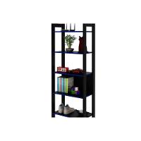 Multiuso Quarto Juvenil Me4166 C- 5 Prateleiras Preto-azul - Tecno Mobili - 6