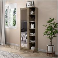 Sapateira 01 Porta Com Espelho 06 Prateleiras Duetto Henn Rústico - 2