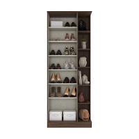 Sapateira 01 Porta Com Espelho 06 Prateleiras Duetto Henn Castanho Hp - 3