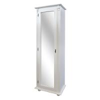 Sapateira Antique 1 Porta Com Espelho Branca - 1