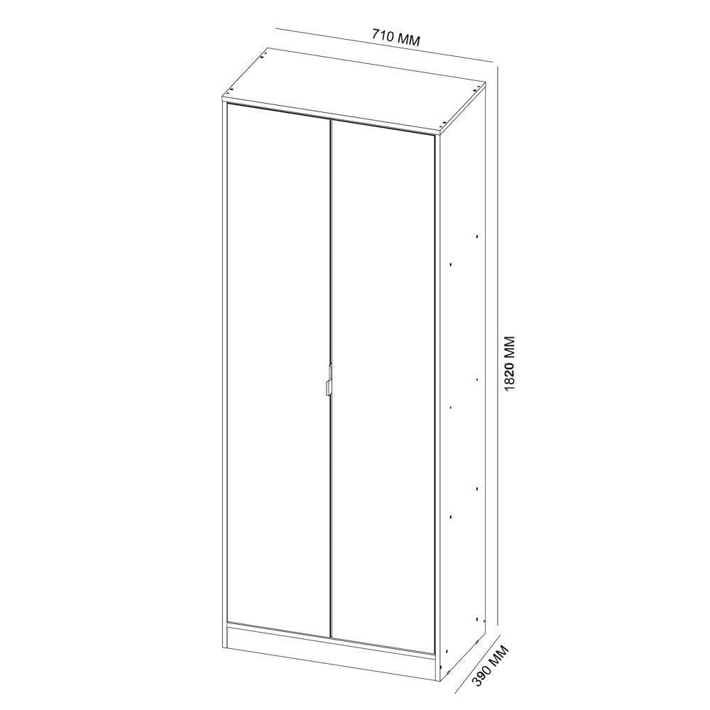 Sapateira 2 Portas Com Espelho 1 Gaveta Grife D02 Branco - 3