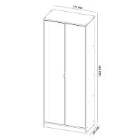 Sapateira 2 Portas Com Espelho 1 Gaveta Grife D02 Branco - 3