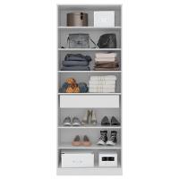 Sapateira 2 Portas Com Espelho 1 Gaveta Grife D02 Branco