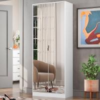 Sapateira 2 Portas Com Espelho 1 Gaveta Grife D02 Branco - 5