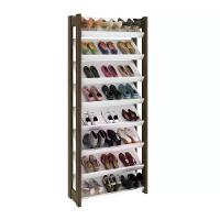 Sapateira Multiuso Closet 8 Prateleiras Az1006 Branco Nogal - 1