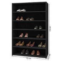 Kit 02 Armários Multiuso Sapateira Laís 5 Prateleiras Preto - 9