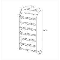 Sapateira Decorativa Para Quarto Sa3403 Mdp Branco - 3