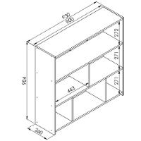 Módulo Funcionale em Mdp Organizador Multiuso Branco