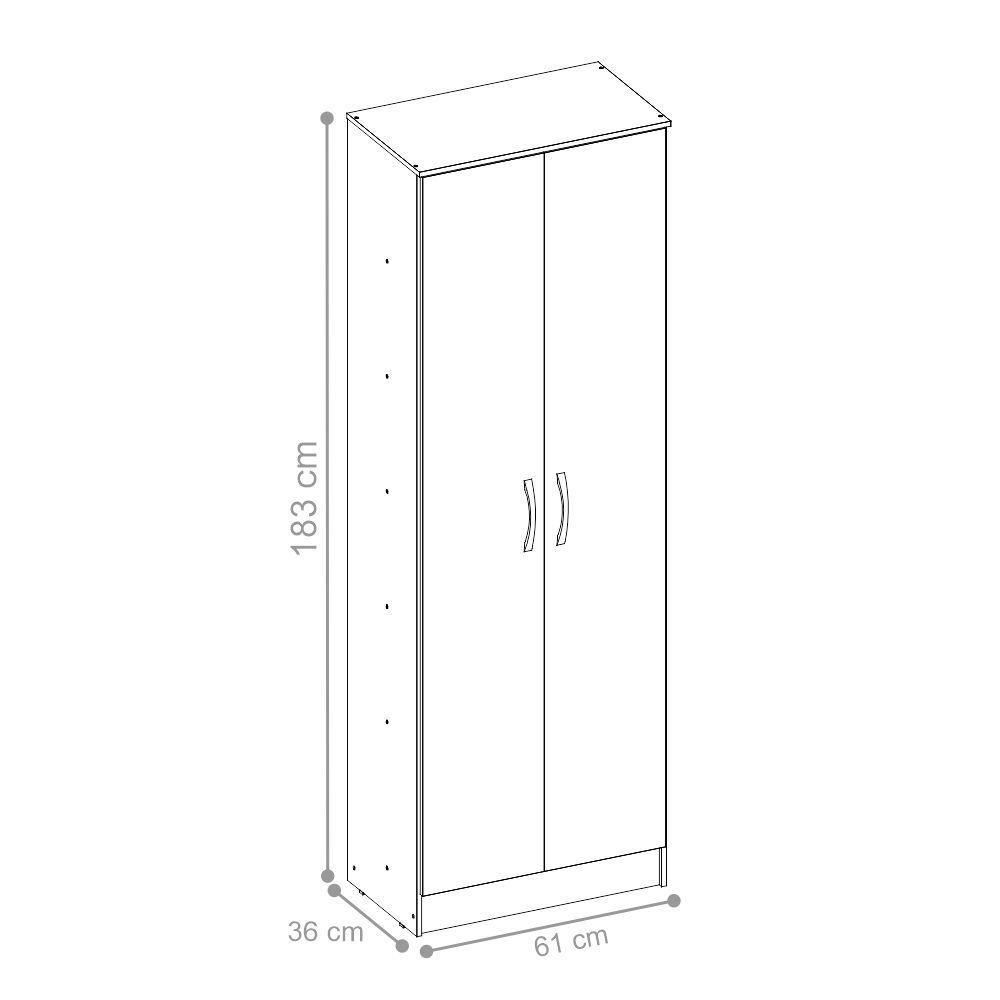 Sapateira 2 Portas Dickson Branco - 5