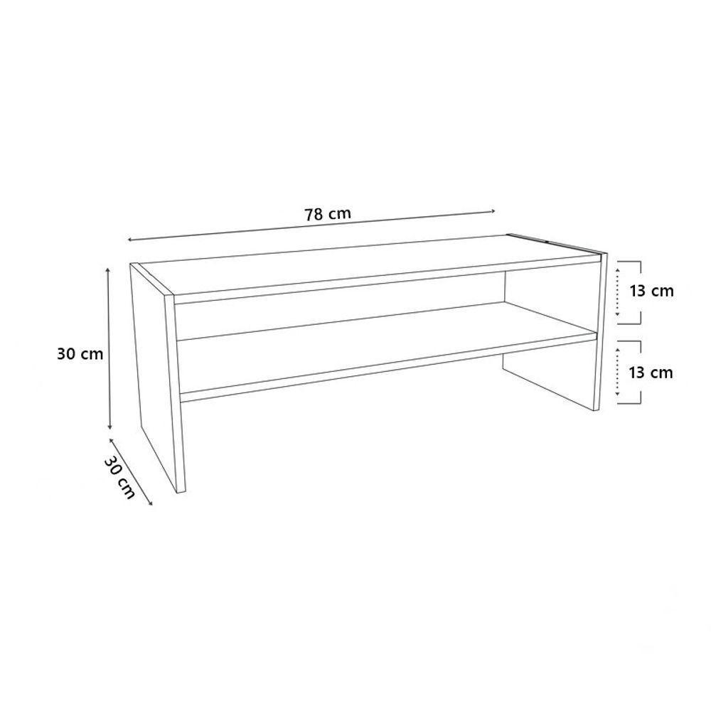 Sapateira Organizador Prática Cátia 100% Mdf Quarto Sapato - 3