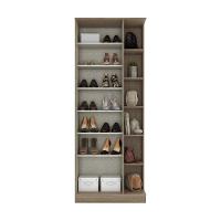 Sapateira Espelho 01 Porta 06 Prateleiras íris Henn Rústico - 3