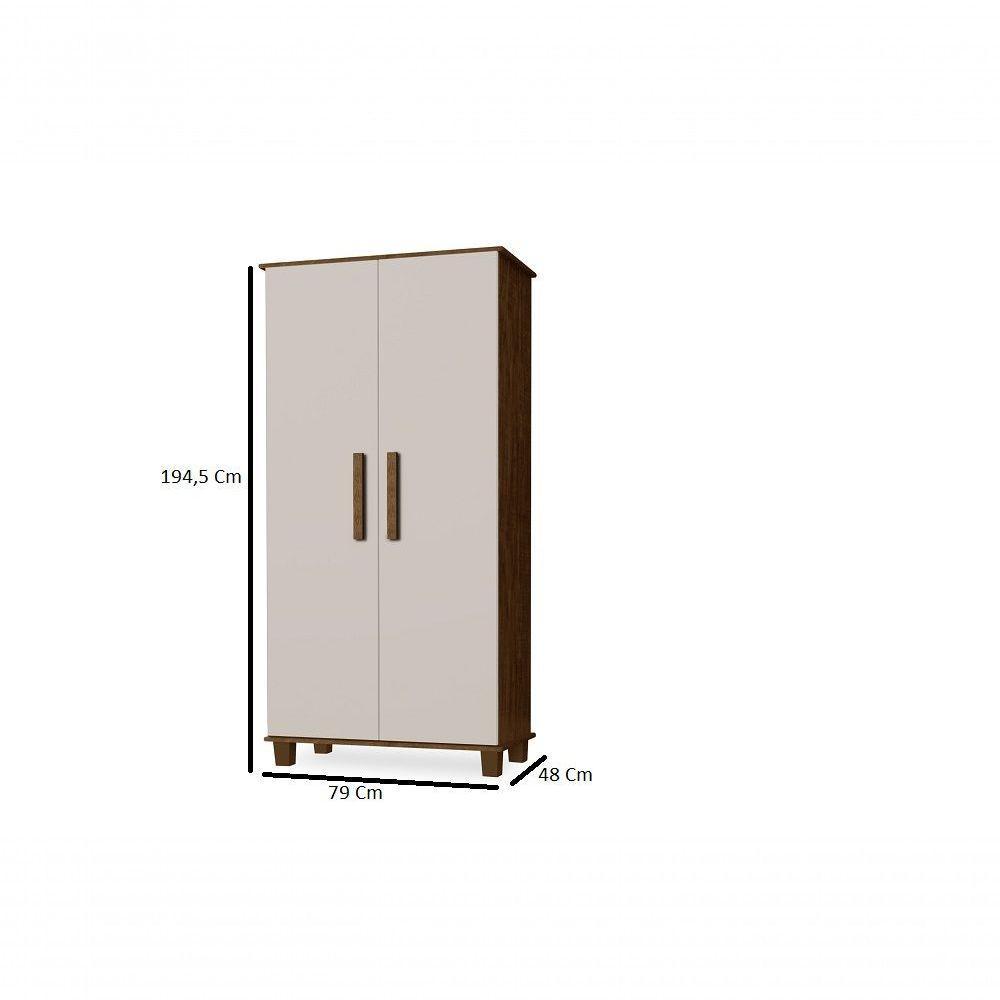 Organizador De Sapato C/5 Prateleira 2 Porta Malbec/Offwhite - 4